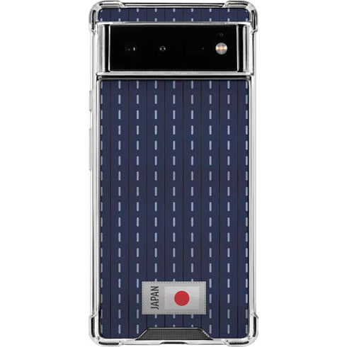 Japan Soccer Flag Google Pixel 6 Clear Case